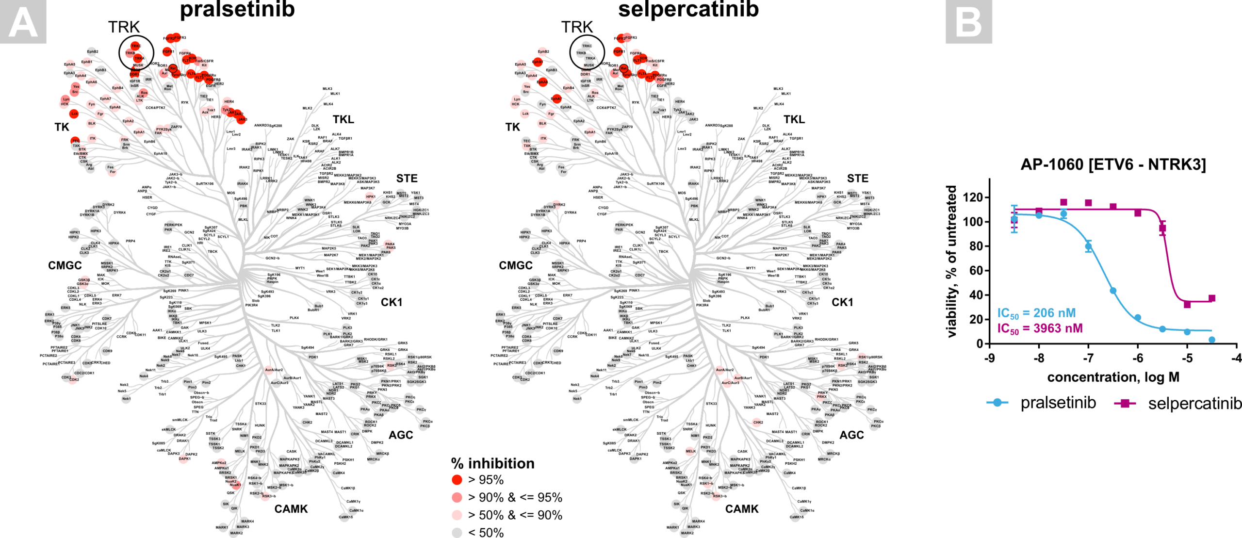 Profiling of recently approved kinase inhibitors